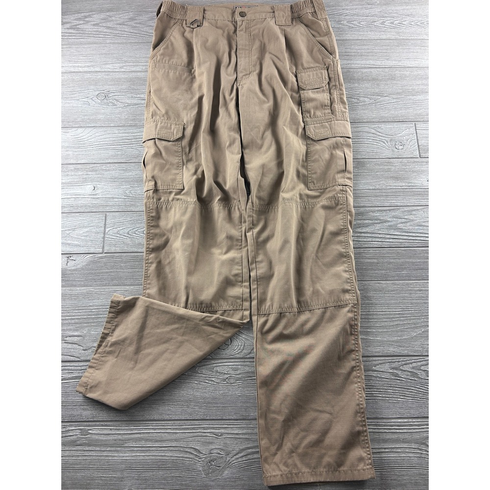 5.11 Tactical Mens Cargo Pants Tan Coyote Brown Ripstop Work Outdoor 35x32